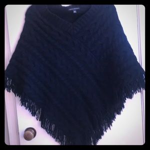 Banana Republic cable knit poncho